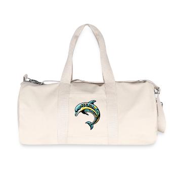 Dolphin - Recycled Canvas Sports Bag by Stanley/Stella - natural - Front