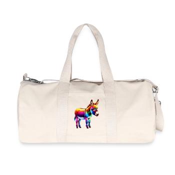 Esel-Maultier - Recycelte Canvas-Sporttasche von Stanley/Stella - Naturweiß - Vorne