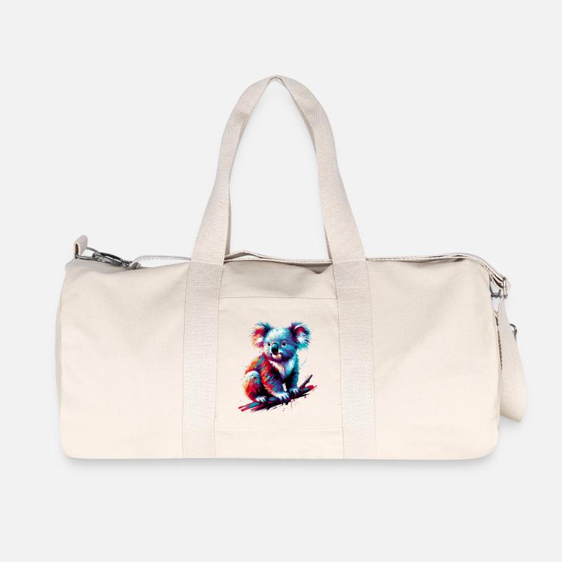 Koala - Recycelte Canvas-Sporttasche von Stanley/Stella - Naturweiß