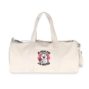 je peux pas j'ai gouter - Sac de sport en toile recyclée Stanley/Stella - blanc naturel - Devant