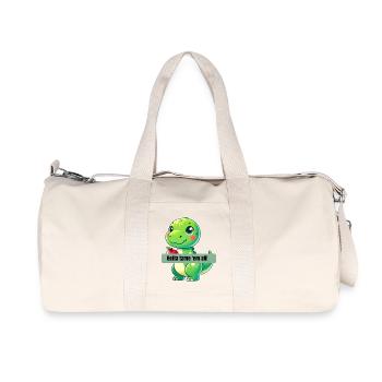 Gotta tame em all! T-Rex - Recycelte Canvas-Sporttasche von Stanley/Stella - Naturweiß - Vorne