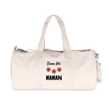 FÊTE DES MÈRES. BONNE FÊTE MAMAN. MAMAN - Sac de sport en toile recyclée Stanley/Stella - blanc naturel - Devant
