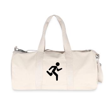 Icône de course à pied | Courir Silhouette Sport - Sac de sport en toile recyclée Stanley/Stella - blanc naturel - Devant