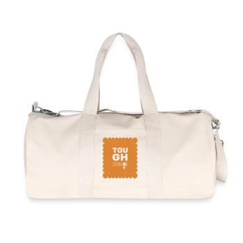 Hart im Nehmen! - Recycelte Canvas-Sporttasche von Stanley/Stella - Naturweiß - Vorne