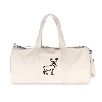 caribou - Recycled Canvas Sports Bag by Stanley/Stella - natural - Front