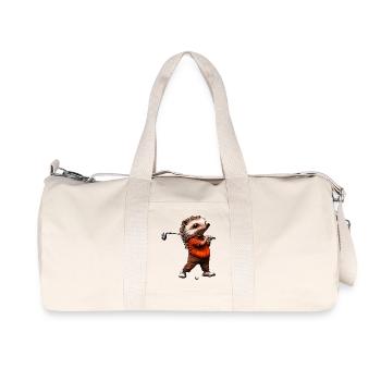 Golf Igel - Recycelte Canvas-Sporttasche von Stanley/Stella - Naturweiß - Vorne