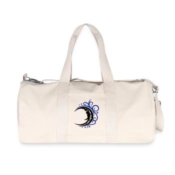 Mystischer Mond im Tribal Stil - Recycelte Canvas-Sporttasche von Stanley/Stella - Naturweiß - Vorne