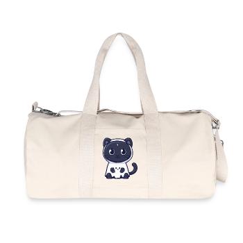Panthère Halloween fantôme - Sac de sport en toile recyclée Stanley/Stella - blanc naturel - Devant