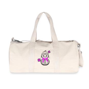 funny cat Halloween - Recycled Canvas Sports Bag by Stanley/Stella - natural - Front