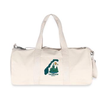 Trondheim city skyline - Recycled Canvas Sports Bag by Stanley/Stella - natural - Front