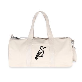 Specht - Recycelte Canvas-Sporttasche von Stanley/Stella - Naturweiß - Vorne