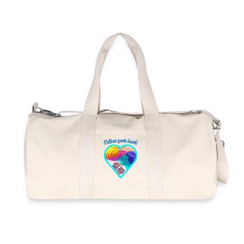 Cerveau et cœur - Sac de sport en toile recyclée Stanley/Stella - blanc naturel - Devant