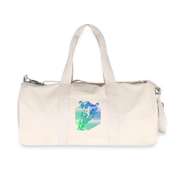 Illustration de handball pour les femmes - Sac de sport en toile recyclée Stanley/Stella - blanc naturel - Devant