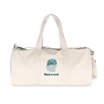 Der Geist bei der Arbeit – Creative Minds Edition - Recycelte Canvas-Sporttasche von Stanley/Stella - Naturweiß - Vorne