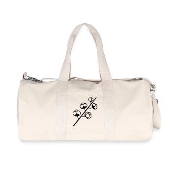 Branche de la Culture de Coton - Sac de sport en toile recyclée Stanley/Stella - blanc naturel - Devant