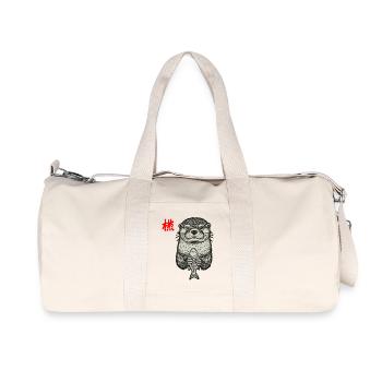 Loutre asiatique - Sac de sport en toile recyclée Stanley/Stella - blanc naturel - Devant