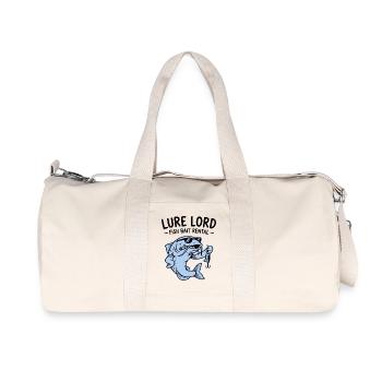 Lure Lord, Funny Angler T-Shirt, Hoodie, Hat - Recycled Canvas Sports Bag by Stanley/Stella - natural - Front