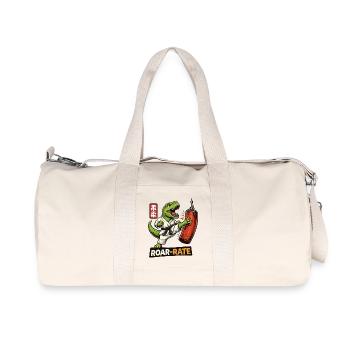 Dino Dojo Roar - Recycled Canvas Sports Bag by Stanley/Stella - natural - Front