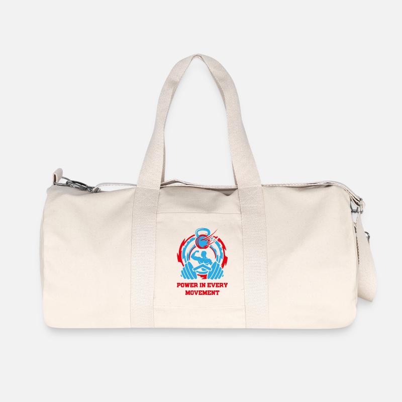 PowerInEveryMovement - Recycelte Canvas-Sporttasche von Stanley/Stella - Naturweiß