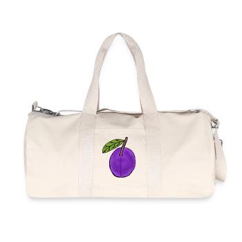 Plum Fruit Fruit Plums Hobby Gardener - Recycled Canvas Sports Bag by Stanley/Stella - natural - Front