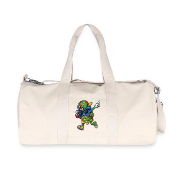 Rainbow Puzzle Mascot - Recycled Canvas Sports Bag by Stanley/Stella - natural - Front