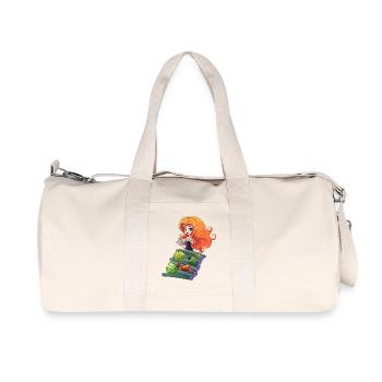 Sirène au niveau Logfisch - Sac de sport en toile recyclée Stanley/Stella - blanc naturel - Devant