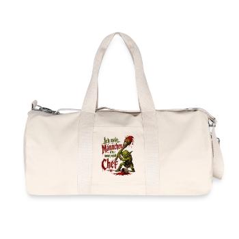 Tabletop Goblin with Brush - Recycled Canvas Sports Bag by Stanley/Stella - natural - Front