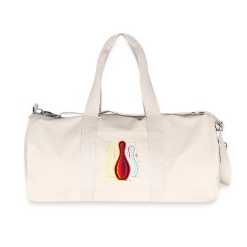 Vintage Bowling - Recycled Canvas Sports Bag by Stanley/Stella - natural - Front