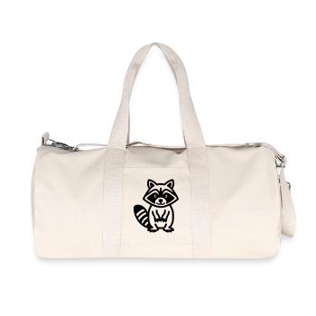 raccoon - Recycled Canvas Sports Bag by Stanley/Stella - natural - Front