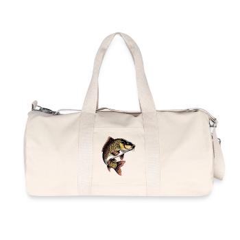 Jumping Carp - Recycled Canvas Sports Bag by Stanley/Stella - natural - Front