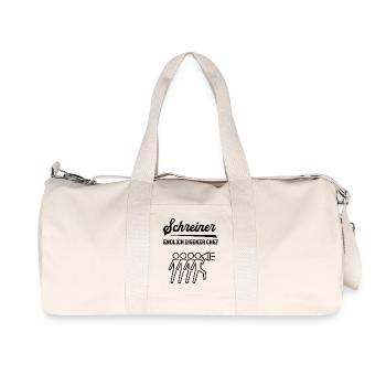Schreiner Chef Selbstständigkeit Firma Schreinerei - Recycelte Canvas-Sporttasche von Stanley/Stella - Naturweiß - Vorne