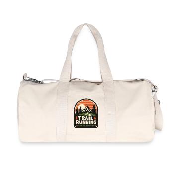 Trail Running Run to Explore Badge - Recycled Canvas Sports Bag by Stanley/Stella - natural - Front