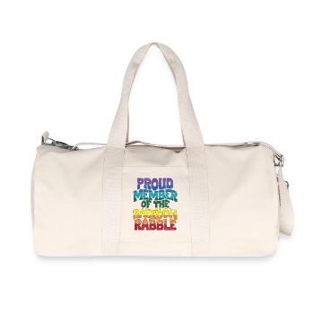 Membre fier de la populace arc-en-ciel - Sac de sport en toile recyclée Stanley/Stella - blanc naturel - Devant