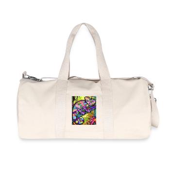 Chamäleon - Recycelte Canvas-Sporttasche von Stanley/Stella - Naturweiß - Vorne