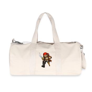 Pirate with Sword - Recycled Canvas Sports Bag by Stanley/Stella - natural - Front
