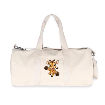 Idée cadeau pour les enfants - Sac de sport en toile recyclée Stanley/Stella - blanc naturel - Devant