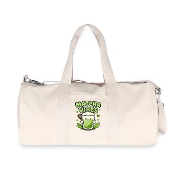 Matcha Vibes Mug Illustration - Recycled Canvas Sports Bag by Stanley/Stella - natural - Front