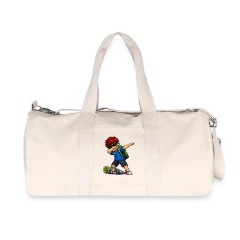 Dabbing ABC-Schütze rote Haare (Ginger) - Recycelte Canvas-Sporttasche von Stanley/Stella - Naturweiß - Vorne