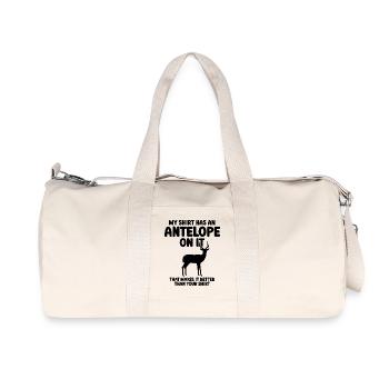 Antilope Humor - Recycelte Canvas-Sporttasche von Stanley/Stella - Naturweiß - Vorne