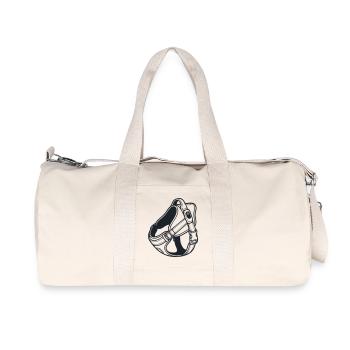 Haustiergeschirr Gassi Grafik - Recycelte Canvas-Sporttasche von Stanley/Stella - Naturweiß - Vorne