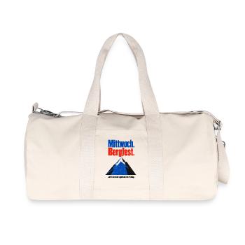 Kann doch nicht sein dass erst Mittwoch ist! - Recycelte Canvas-Sporttasche von Stanley/Stella - Naturweiß - Vorne