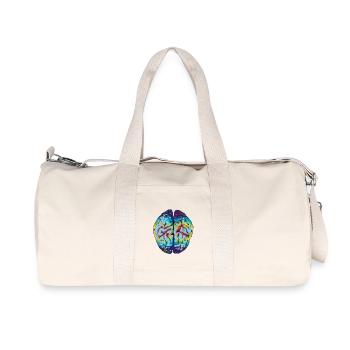 cerveau de LSD - Sac de sport en toile recyclée Stanley/Stella - blanc naturel - Devant