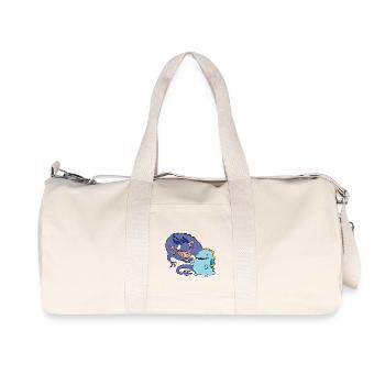 Derpy Dragons - Recycled Canvas Sports Bag by Stanley/Stella - natural - Front