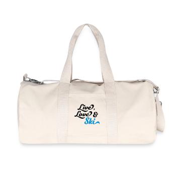 Ski - Sac de sport en toile recyclée Stanley/Stella - blanc naturel - Devant