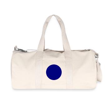 Blue circle - Recycled Canvas Sports Bag by Stanley/Stella - natural - Front