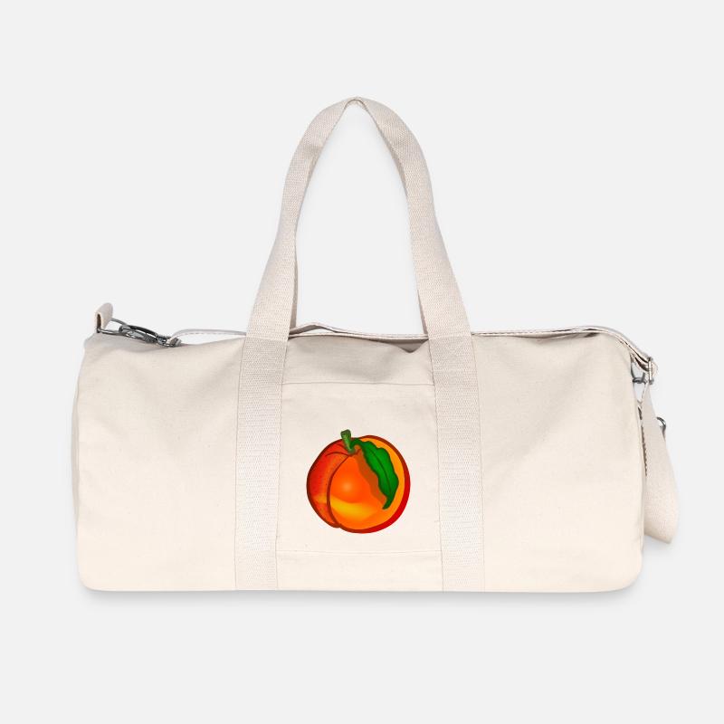 Pfirsich - Recycelte Canvas-Sporttasche von Stanley/Stella - Naturweiß