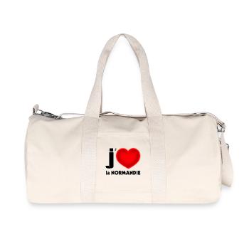 I love Normandy - Recycled Canvas Sports Bag by Stanley/Stella - natural - Front