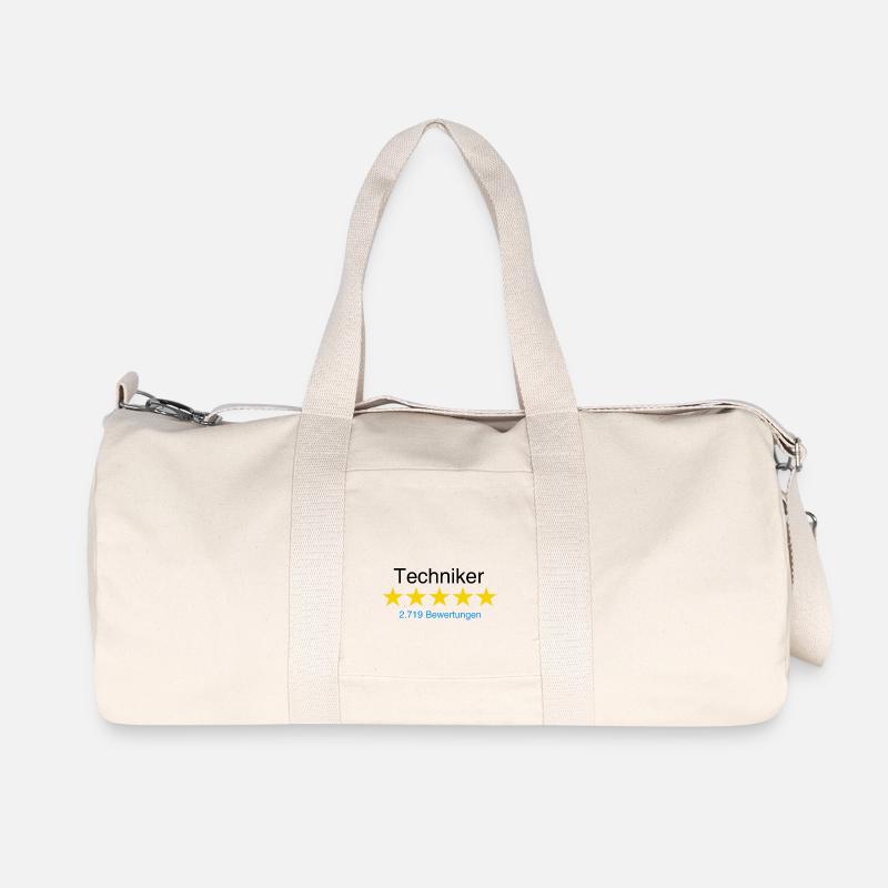Techniker mit Bewertung - Recycelte Canvas-Sporttasche von Stanley/Stella - Naturweiß