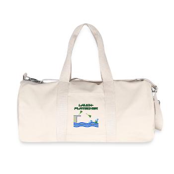 Lauchplatscher - Lustiges Wortspiel - Recycelte Canvas-Sporttasche von Stanley/Stella - Naturweiß - Vorne