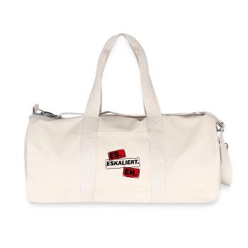 Eskalation - Recycelte Canvas-Sporttasche von Stanley/Stella - Naturweiß - Vorne